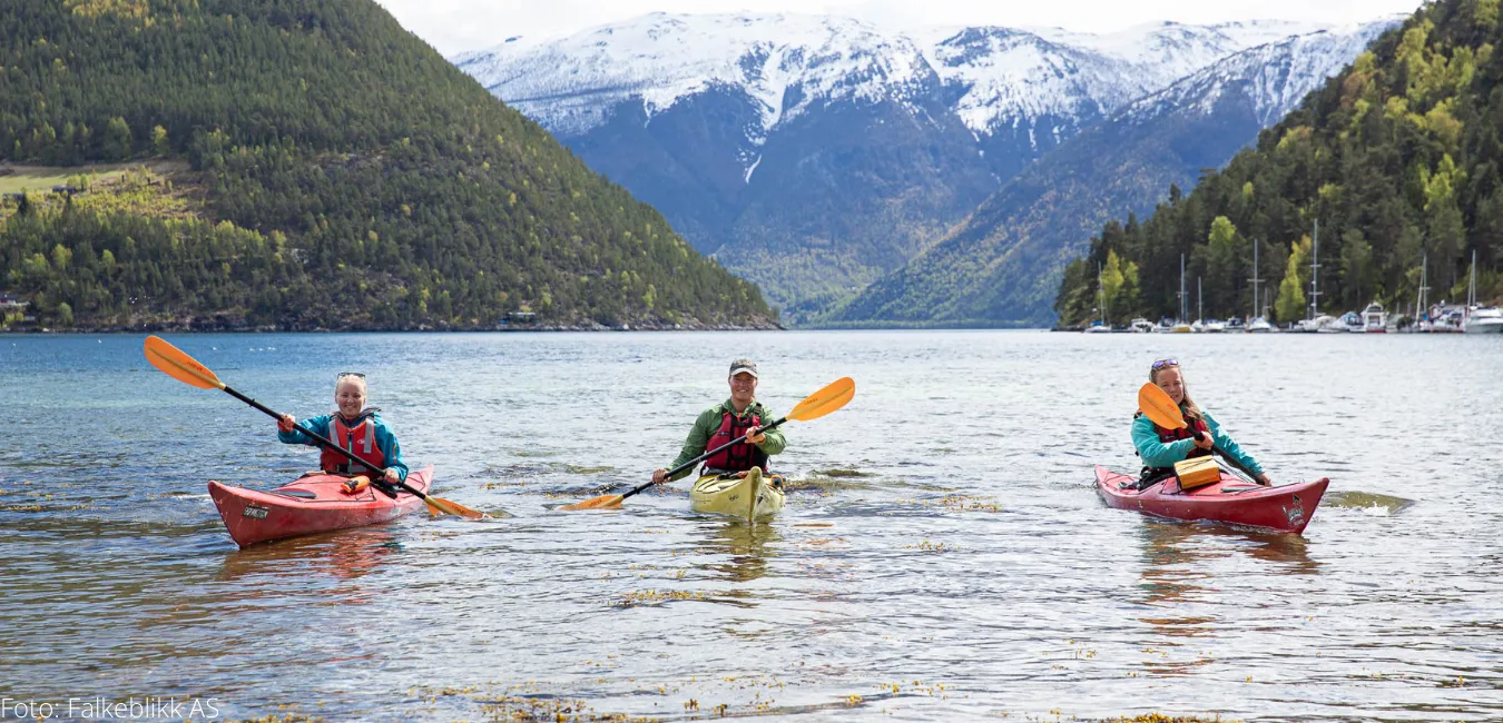 Kajakk i Sognefjorden